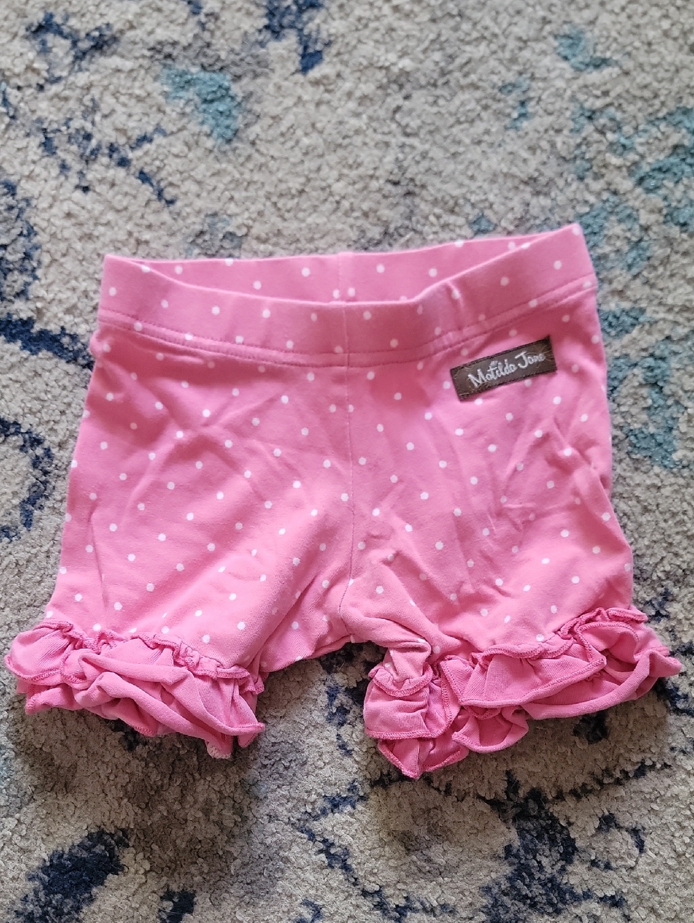 Matilda Jane Pink Polka Dot Ruffle Underwear Shorts
